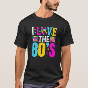 T-shirt I Love The 80s Classic Costume Né En 1980