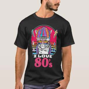T-shirt I Love The 80s Retro Vintage 80 Style 1980