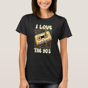 T-shirt I Love The 90's Quatre-vingt-dix décennie 1990 Vin
