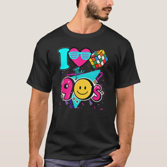T-shirt I Love The 90s  Retro 90s Clothes for Women and Me (Devant)