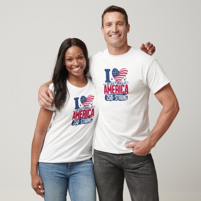 T-shirt I Love the USA shirt (Unisexe)