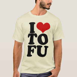 T-shirt I Love Tofu Funny Vegan humour