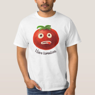 T-shirt I Love Tomates Kawaii Funny Vegetable