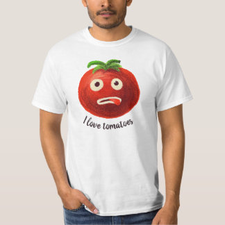 T-shirt I Love Tomates Kawaii Funny Vegetable