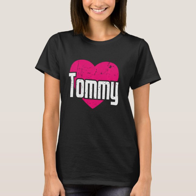 T-shirt I Love Tommy Cute Prénom I Heart Tommy (Devant)