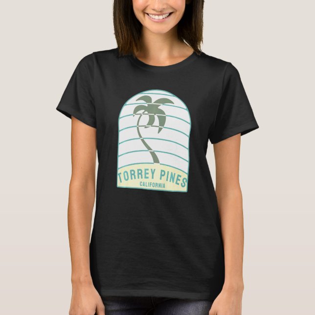 T-shirt I Love Torrey Pines Beach California Palm Tree Ca (Devant)