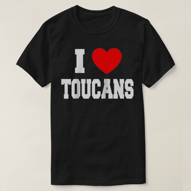 T-shirt I Love Toucans (Design devant)