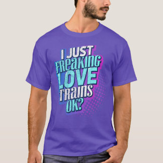 T-shirt I Love Trains 1