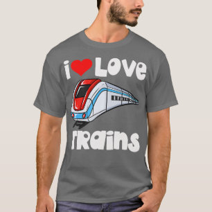 T-shirt I Love Trains Costume pour Enfants en bas âge