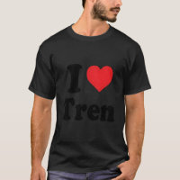 I Love Tren Distressed Retro Design Vintage