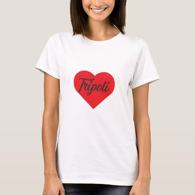 T-shirt I Love Tripoli - Libye (Devant)