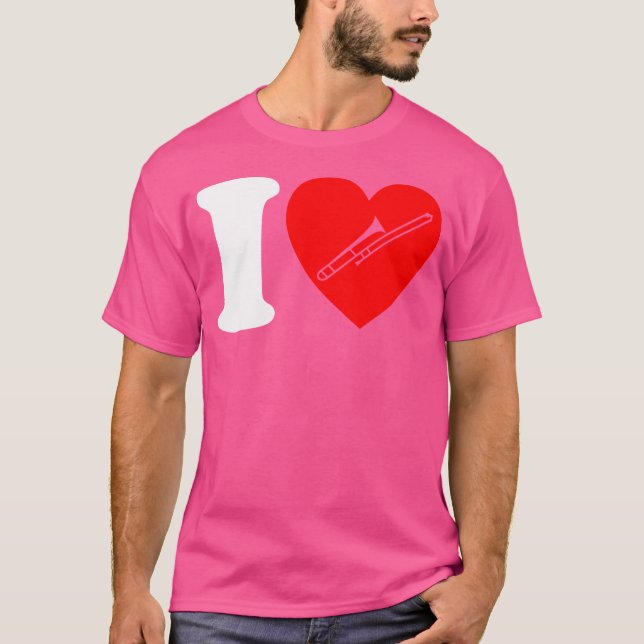 T-shirt I Love Trombone Marching Band Orchestra Trombonist (Devant)