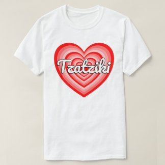 T-shirt I Love Tzatziki Sauce Coeur Amusant Grec Amateur D