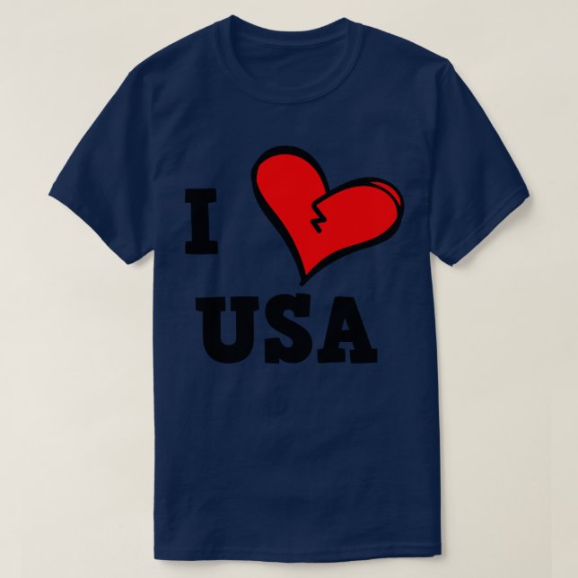 T-shirt I Love USA (Design devant)