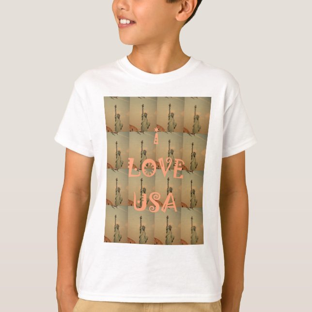 T-shirt I Love USA (Devant)