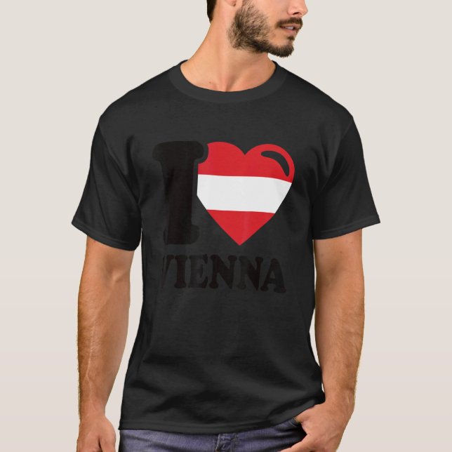 T-shirt I Love Vienna Capital Of Austria I Love Vienna 1 (Devant)
