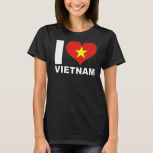 T-shirt I Love Vietnam Heart Flag Vietnam