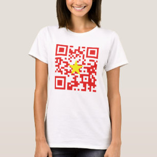 T-shirt I Love Vietnam (Tôi Yêu Viêt Nam) Drapeau QR Code
