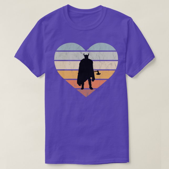 T-shirt I Love Viking Warrior With Axe (Design devant)