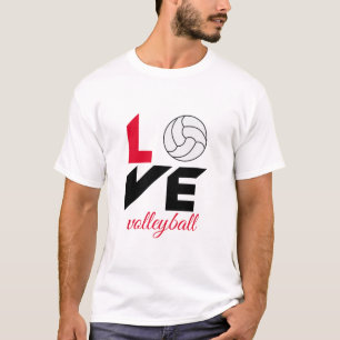 T-shirt I Love volleyball