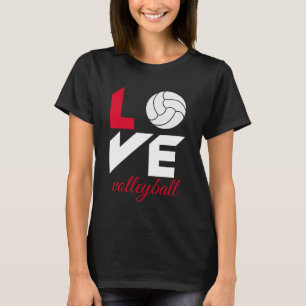 T-shirt I Love volleyball