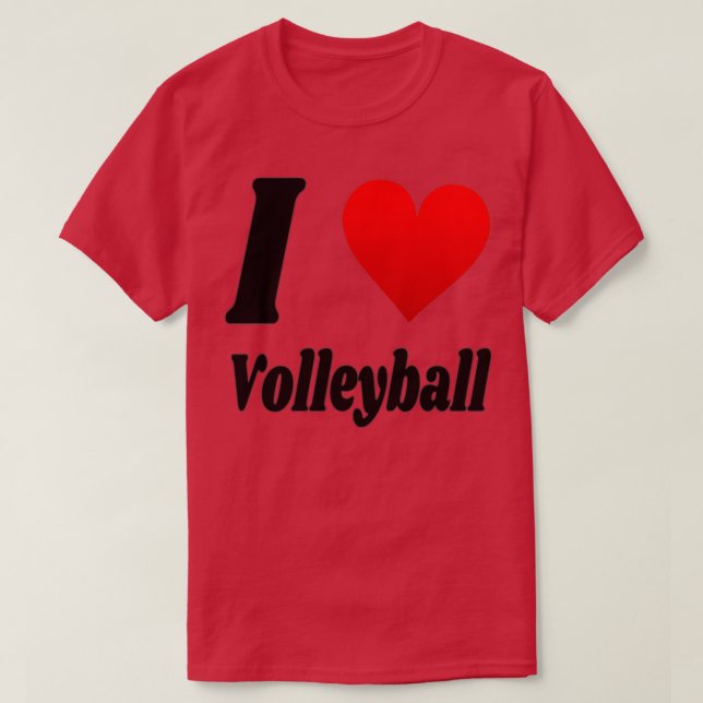 T-shirt I love Volleyball T (Design devant)