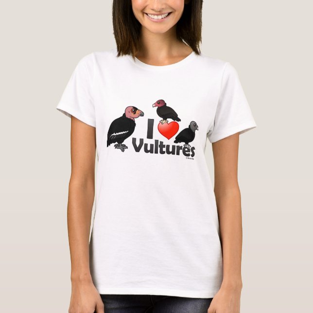 T-shirt I Love Vultures (Amérique du Nord) (Devant)