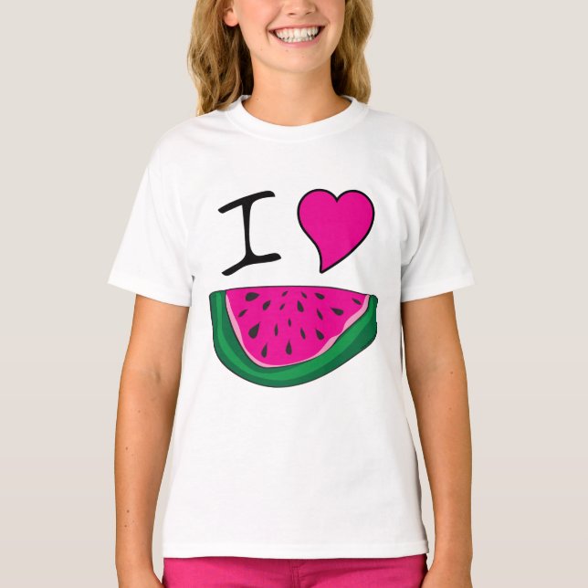 T-shirt I Love Watermelon (Devant)