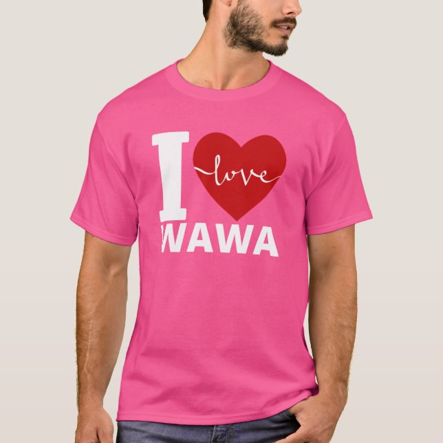 T-shirt I LOVE WAWA friends (Devant)