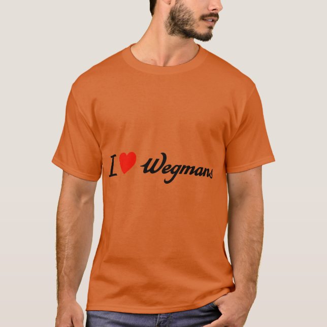 T-shirt I love wegmans (Devant)