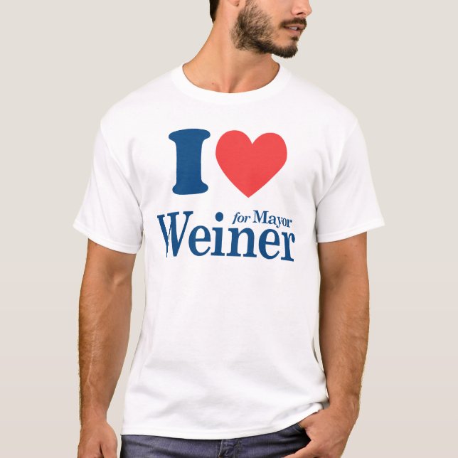 T-shirt I Love Weiner (Devant)