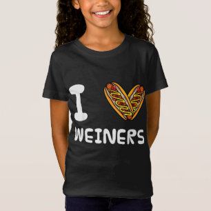 T-Shirt I Love Weiners Hotdogs Frankfurter Wiener Frank Sa