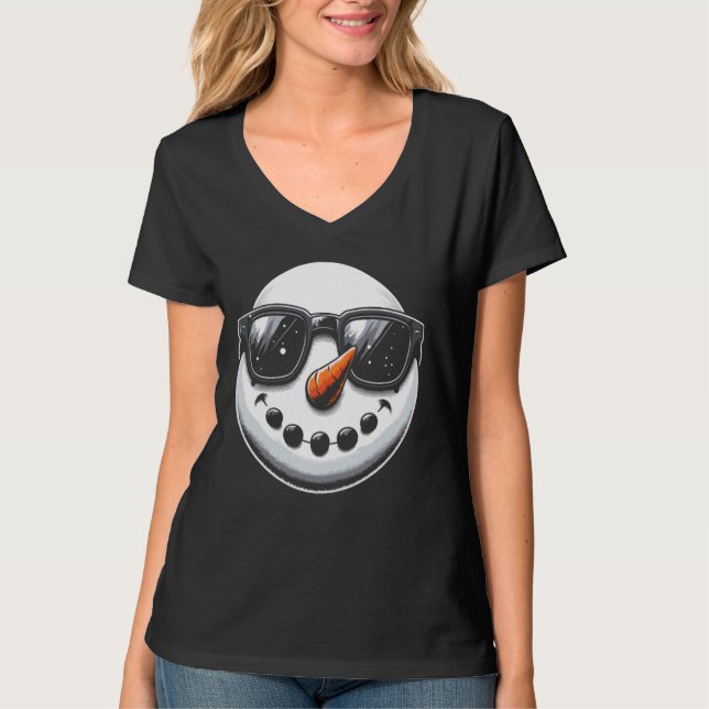 T-shirt I Love Winter Season Cold Climate Ice Snowflake (Devant)