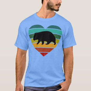 T-shirt I Love Wombats Heart Wilderness Outback Tasmanie