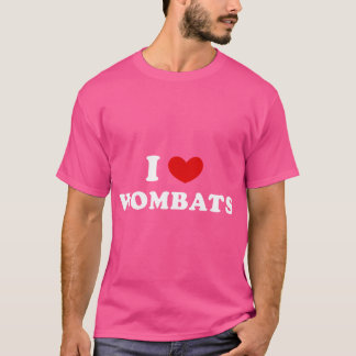 T-shirt I Love Wombats I Heart Wombats