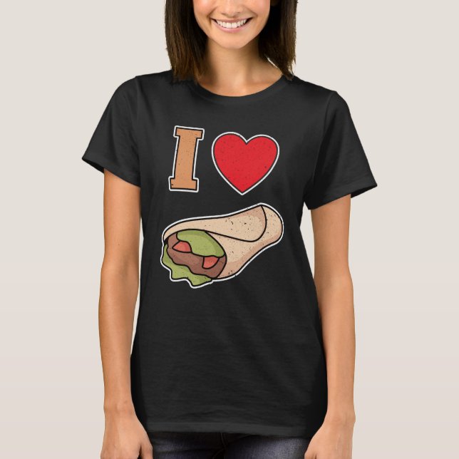 T-shirt I love wraps (Devant)
