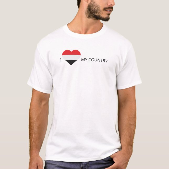 T-shirt I Love Yemen (Devant)