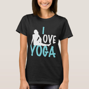 T-shirt I Love Yoga Dark Women's