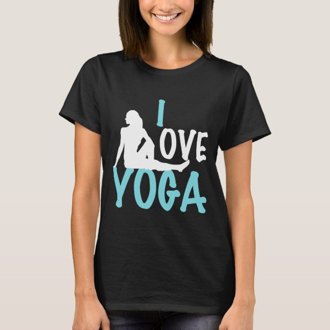 T-shirt I Love Yoga Dark Women's (Devant)