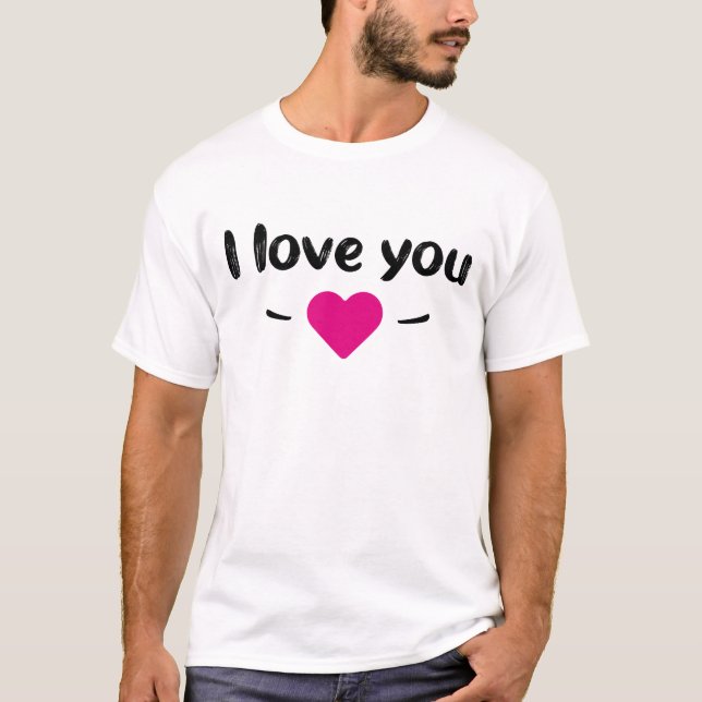 T-shirt I love you (Devant)