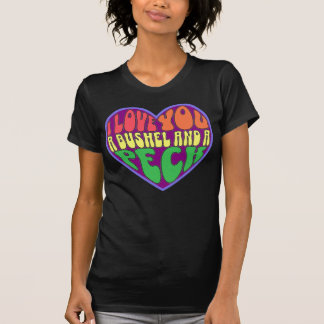 T-shirt I Love You a Bushel and a Peck Retro Heart Typogra