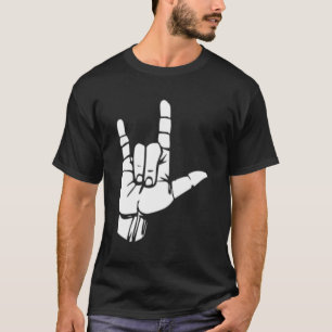 T-shirt I Love You Asl American Sign Language