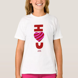 T-shirt I Love You Girls White Basic T Shirt