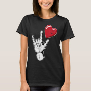 T-shirt I Love You Hand Sign Valentines Day Language