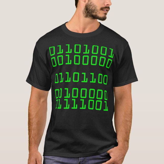 T-shirt I Love You In Binary Code  Funny GIFT  (Devant)