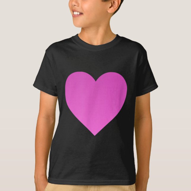 T-shirt I Love You Nk Purple Heart Valentine's Day Emotico (Devant)