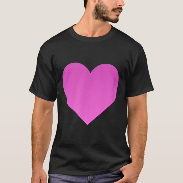 T-shirt I Love You Nk Purple Heart Valentine's Day Emotico (Devant)