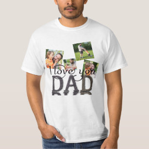 T-shirt I Love You Papa, photo collage