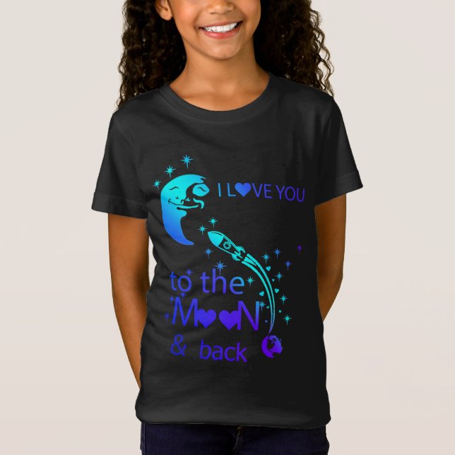 T-Shirt I love You To The Moon & Back (Devant)