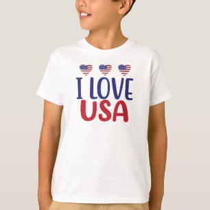 T-shirt I Love You USA-65789
